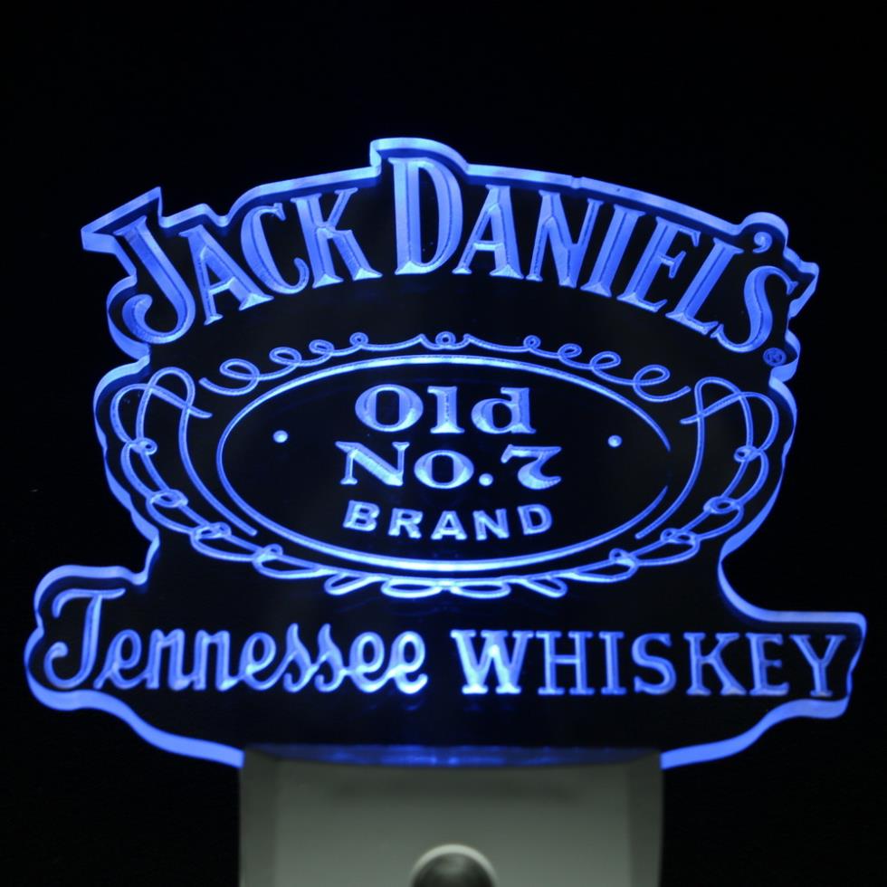 ws0028 Jack Daniels No. 7 Bar Beer Decor Day/ Night Sensor LED Night Light