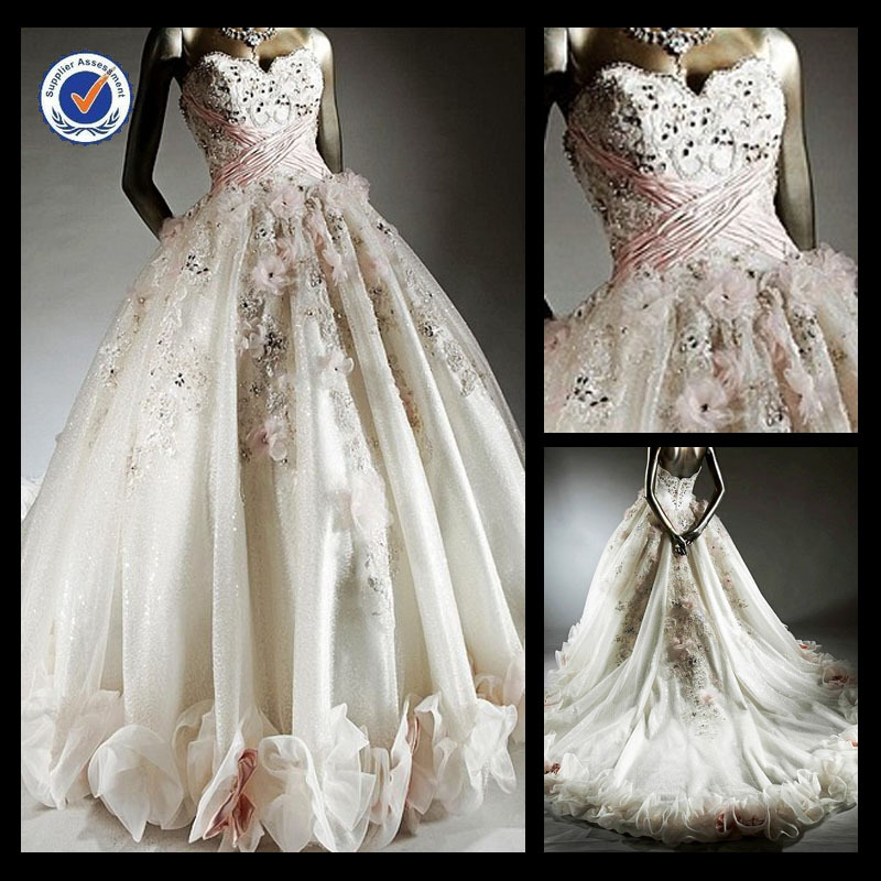 White Flowers Wedding Dress Fashion Dresses