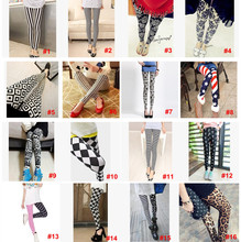 5pcs lot 2015 Fashion Woman Cross Square Milk Silk Stripe Leggings High Elastic Ankle Length Trousers