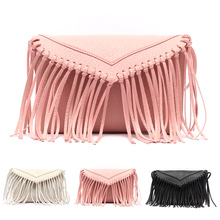 2015 New Fashion Tassel Mini Women Bags Ladies Small Casual PU Leather Fringe Satchel Crossbody Messenger