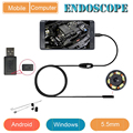 Android endoscope camera 5 5mm lens wire length 1m 2m 3 5m support Win computer also