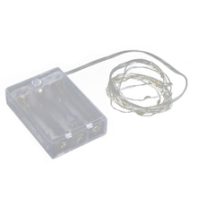 2m 20-LED Battery Powered String Light Lamp Decoration Lighting for Christmas Party Wedding 4.5V White