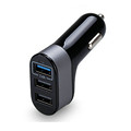 Car Charger 3USB Ports 5 1A Car Charger Adapter Tablet for Samsung S6 S7 Edge For