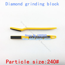 Diamond grinding bloquear, cepillo de dientes de resina muela, esmerilado y pulido de productos de carburo, tamaño de partícula : 240#