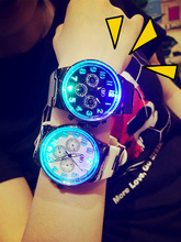 Relogio White Black Silicone Band Watches Women Men Fashion Luminous Glow Light LED Watch Wristwatches 24 Hours Shock Top SALE
