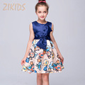Girl Dress Girls Party Dresses Summer 2016 Cute Casual Print Flower Dress Child Brand Kids Clothes