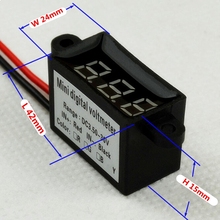 NEW Waterproof 0 56 Inch DC 3 50 30 0V Digital volt meter voltage led voltmeter