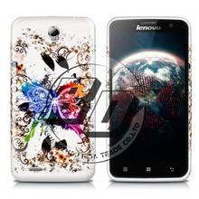 2015 Hot New Skin Print Tiger Wolf Floral Butterfly Soft Back Cover For Lenovo A859 Smartphone