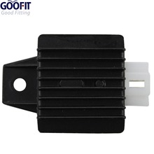 GOOFIT 4 Pin Voltage Regulator Rectifier 50cc-125cc GY6 50cc 60cc 80cc 125cc 150cc Moped Scooter ATV H055-002