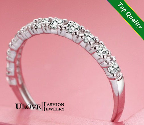 New 2014 Promotion Silver 925 Rings for Women Cubic Zirconia Simulated Diamonds Micro Pave Wedding Jewelry