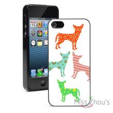 Colorful Chihuahua Pattern Protector back skins mobile cellphone cases for iphone 4/4s 5/5s 5c SE 6/6s plus ipod touch 4/5/6