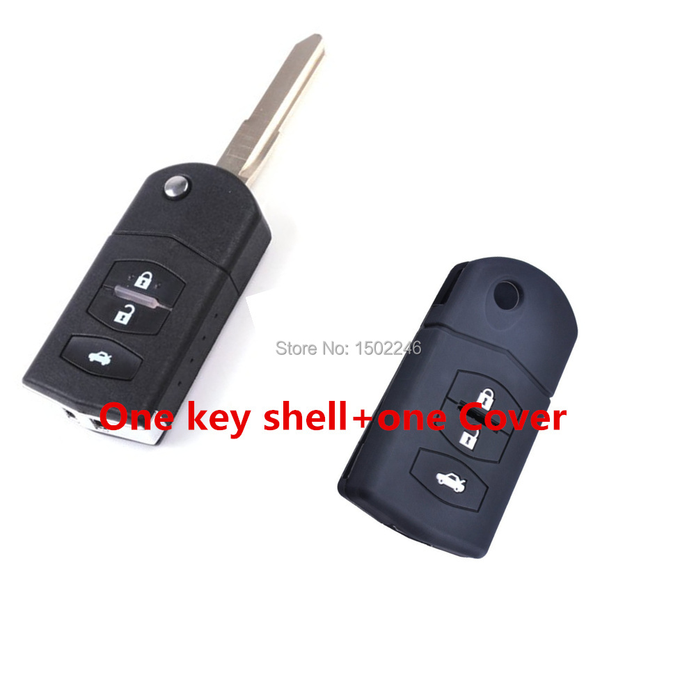 1key shell Cover Keyless Entry Replacement Car Key Remote Switch Fob Key shell Case for Mazda