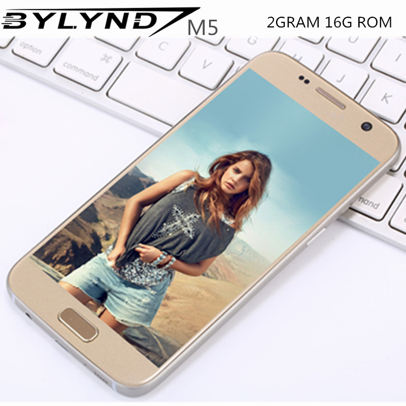 Оригинал BYLYND М7 сотовый Android 5.1 Китай Смартфонов 1 Г RAM 8 Г ROM 8MP quad core 5.0 "мобильные Телефоны разблокированы 1280*720 HD