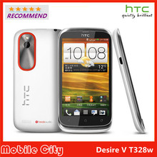 Original HTC Desire V T328w Mobile phone Android GPS WIFI 4.0”TouchScreen 5MP camera Cell Phone