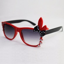 2015 Time limited New Cute Rabbit Baby Kids Sunglasses Child Goggles Bow Eyewear UV 400 Hot