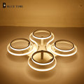 Unique Design White Modernled Chandelier For Living Room Bedroom AC85 265V Plafonnier LED Chandeliers Home Lighting