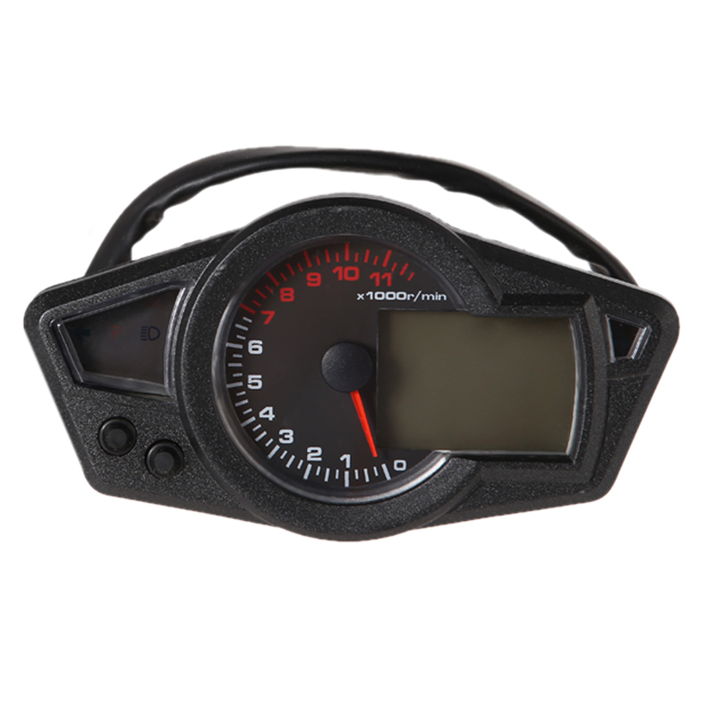 ME3L 11K RPM LCD Backlight Digital Odometer Speedometer Tachometer Motorcycle Free Shipping