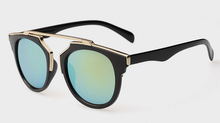 Super Star Fashion Sunglass 2015 new cat eye coating sunglasses women brand designer vintage sun glasses