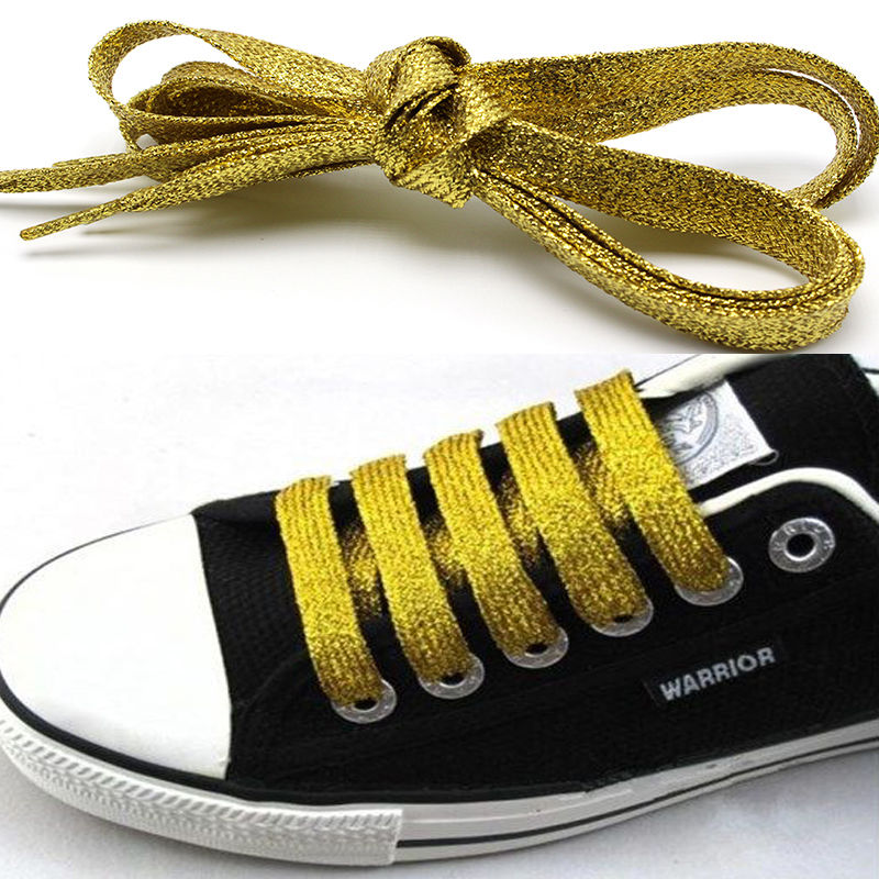 gold shoelaces