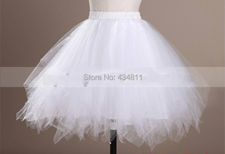 Black Nylon A Line Half 5 Tier Short Slip Style Girls Petticoats