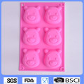 100 Food Grade Kitchen Accessories Cartoon Bear Silicone Cake Mold Muffin Cup Silicone Bakeware Baking Pan