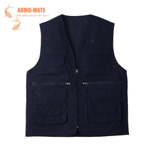 Fly Fishing Vest Outdoor Sleeveless Jackets Cotton Waistcoat Outdoor Vests Fit For Fishing Hiking and Camping