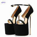 CDTS Plus 40 46 47 48 49 50 Summer Peep Toe 22cm thin heels platform Sandals