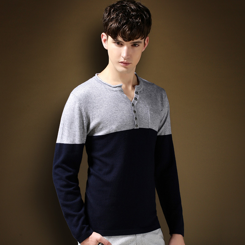 2015 New Winter Brand Cashmere Sweater Men Pullove...