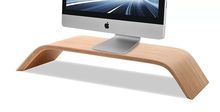 Original Samdi Real Bamboo Desktop PC Display Stand Monitor Screen Platform Shelf Riser Holder for Apple iMac Macbook