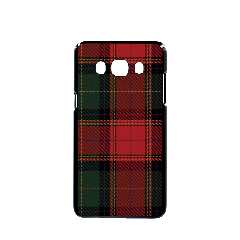 07287 RED BLUE font b TARTAN b font SCARF FASHION cell phone case cover for Samsung