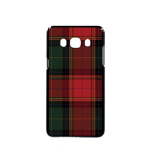 07287 RED BLUE TARTAN SCARF FASHION cell phone case cover for Samsung Galaxy J1 ACE J5 2015 J7 N9150