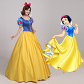 Cosplay Anime Beauty and the Beast Costume Princess Snow White Dress Halloween Party Masquerade Beautiful Dress