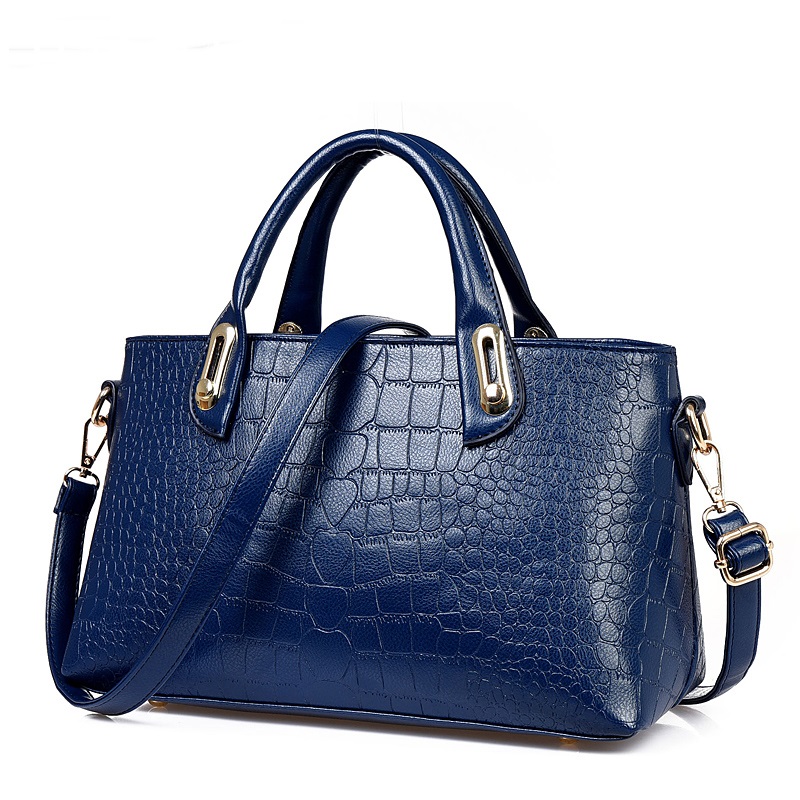 Women Brand Designer Handbags Crocodile Leather Totes Bags Fashion Ladies Luxury Large Shoulder Bag High Quality Hand Bag 2015