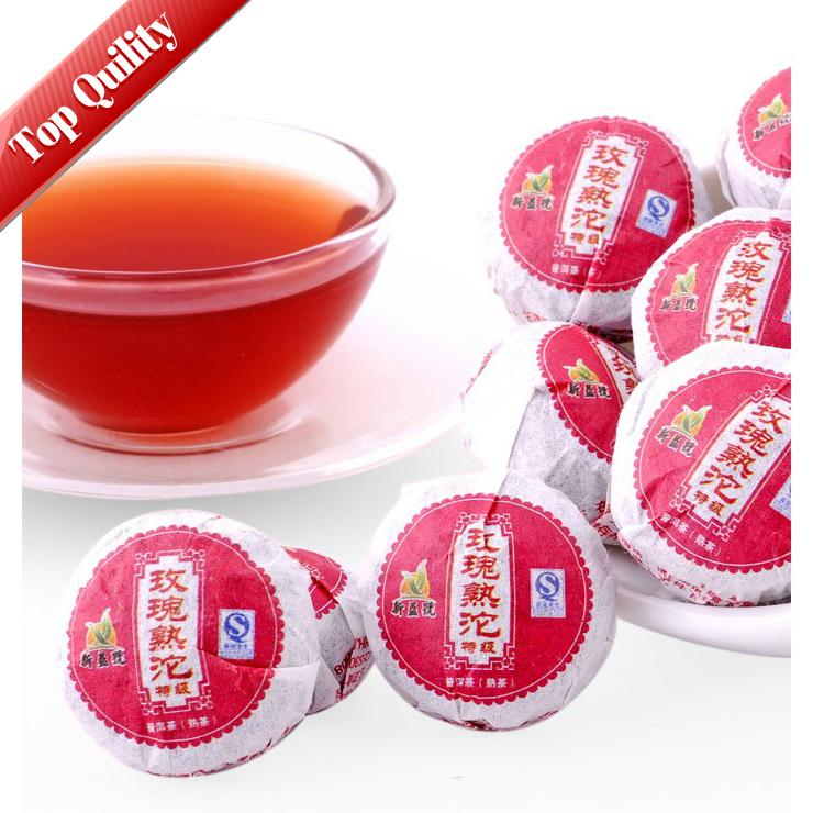 Special Grade Rose Flavor Slimming Health Beauty Mini Tuo Puerh Chinese Yunnan Xinyihao Brands Rose And