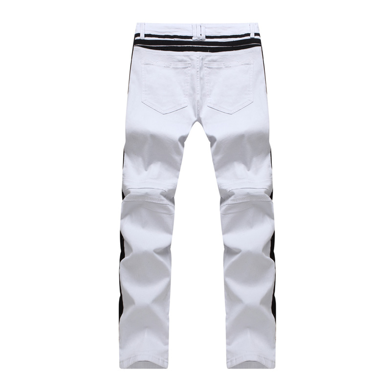 mens white striped pants