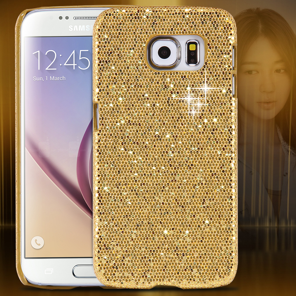 Bling Hard Glitter Case For Samsung S6 G9200 Back Cover Ultra Thin Luxury Mobile Phone Accessories
