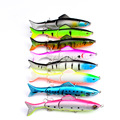 8Pcs Lot Large Lure Fishing Lures Bright Crank Bait Crankbaits Isca Artificial Tackle 12 7cm 17