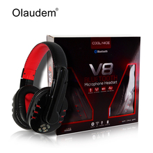 Bluetooth Headset Wireless Headphone Stereo Earphone Studio Head Phone Handsfree Microphone For iPhone 5S Computer PC