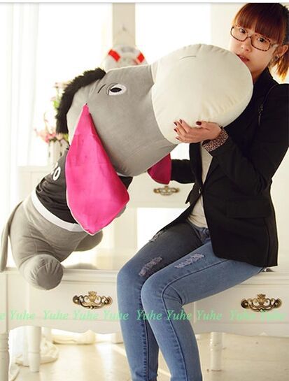 Фотография new lovely plush donkey toy stuffed cute gray donkey gift doll about 80cm