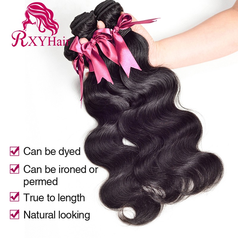 indian virgin hair body wave 3bundles 8-30 inch Raw virgin indian hair (142)