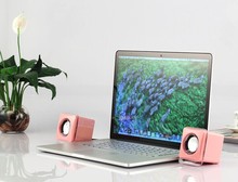 lovely pink computer mini speaker fashion subwoofer usb pc speakers