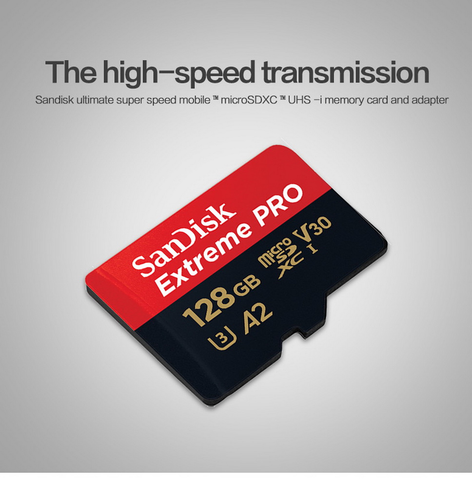Tarjeta de memoria SanDisk Extreme Pro microsdxc 128gb 170mb//s v30 a2