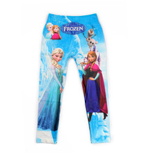 5 10 Y Girls Anna Cartoon Print Leggings Pantyhose Underpants Kids Girl Pants Printing Flower Elsa