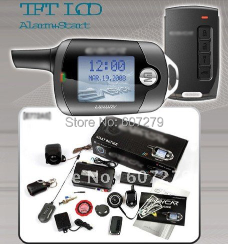 original korean color LCD display auto security push button start PKE passive keyless entry RFID long