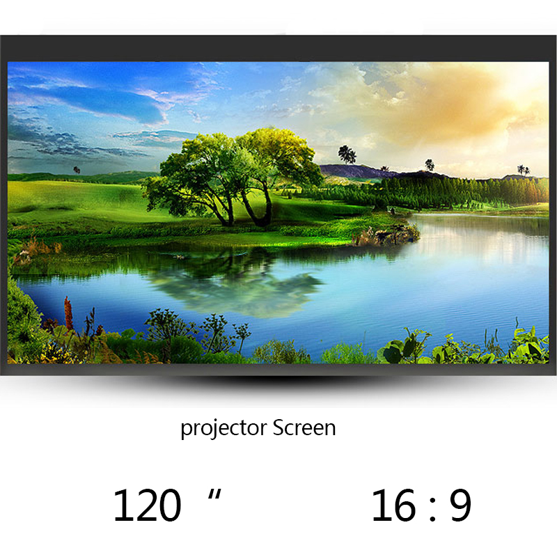 Thinyou oem projector screens Factory sales Home Cinema pantalla proyector 120inch pulgadas 16:9 Projection HD LCD LED DLP