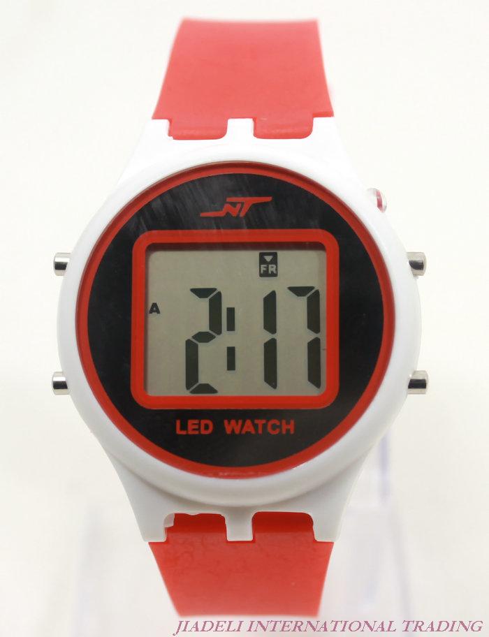 wholesale practical carry a small flashlight for lighting torches LED watches luminous ultra thin watch freeshipping