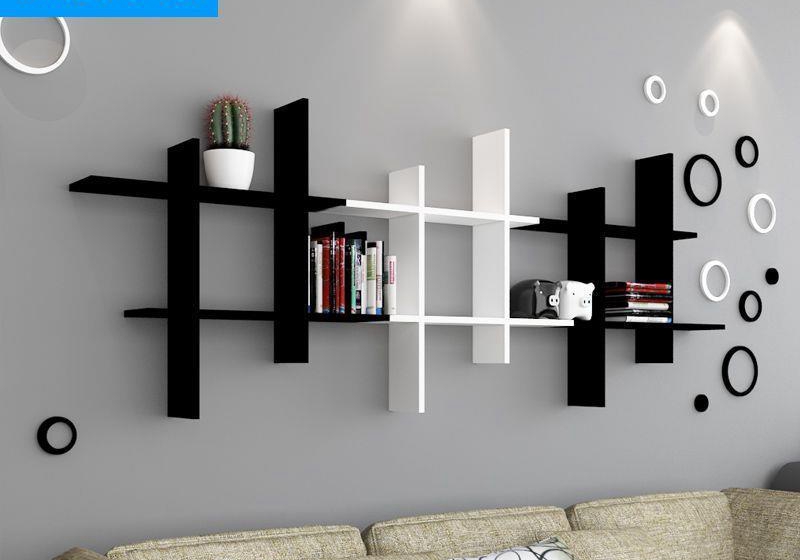 Accumulation of small home classic slim wall bracket shelf c.