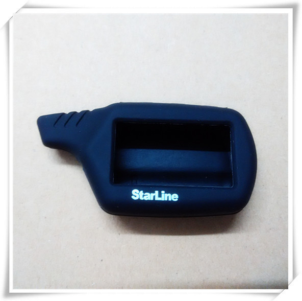 two way car alarm system LCD remote B9 A91 A61 B6 silicone case (1)