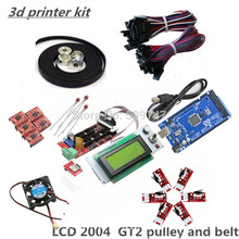 ramps kit Gt2 pulley RAMPS 1.4 Mega2560 rev3 5pcs A4988 6pcs Endstops Cooler Fan 3d printer kit reprap