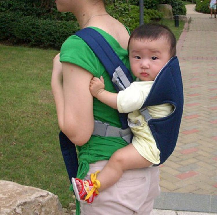 Two Way Baby Carrier Sling Wrap Rider Infant Comfort Front & Back backpack Buckles Adjustable (2)